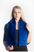 Rex fur scarf - blue